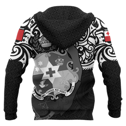Tonga Polynesian Hoodie Tongan Pride (White)