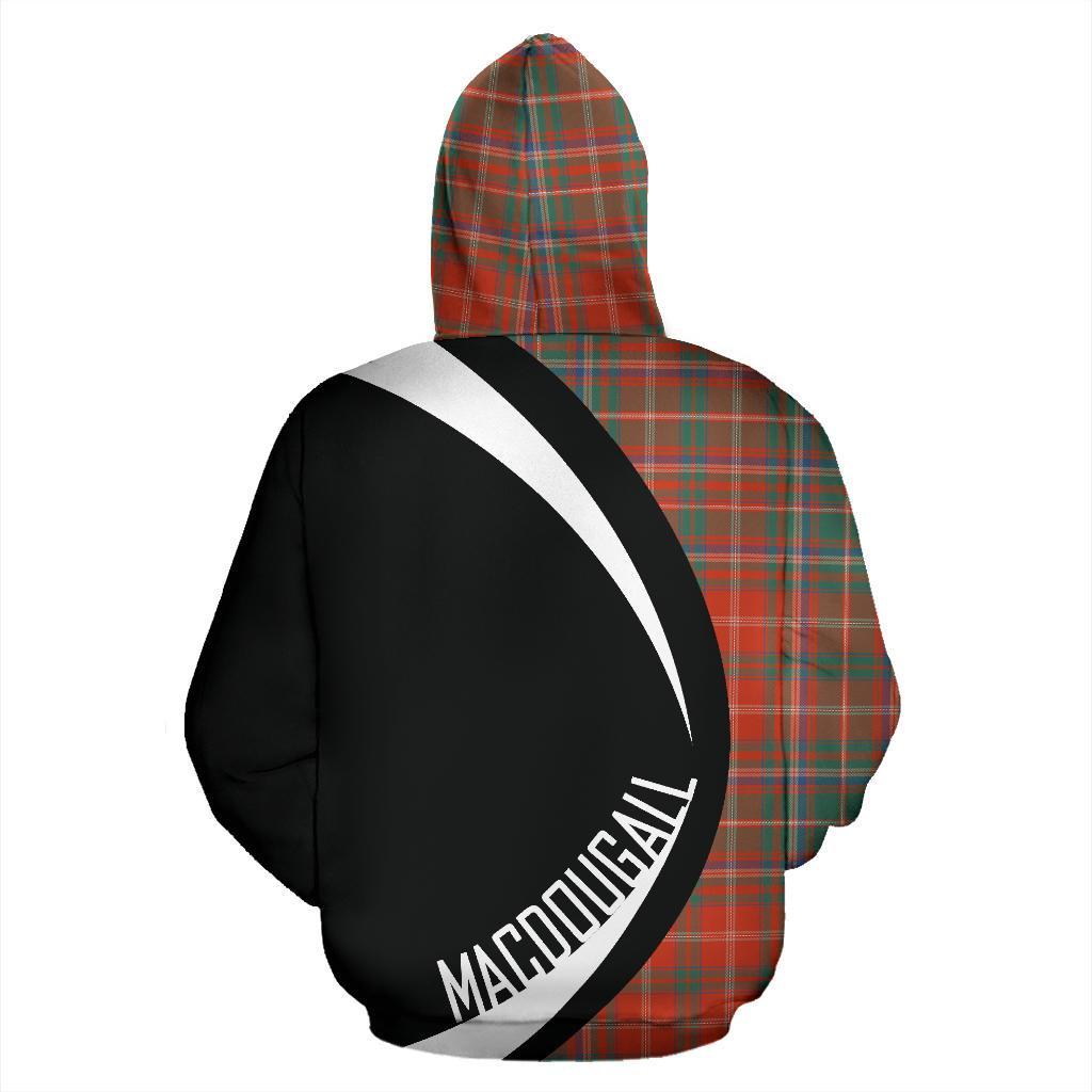 Printivon Macdougall Ancient Tartan Crest Hoodie Circle Style