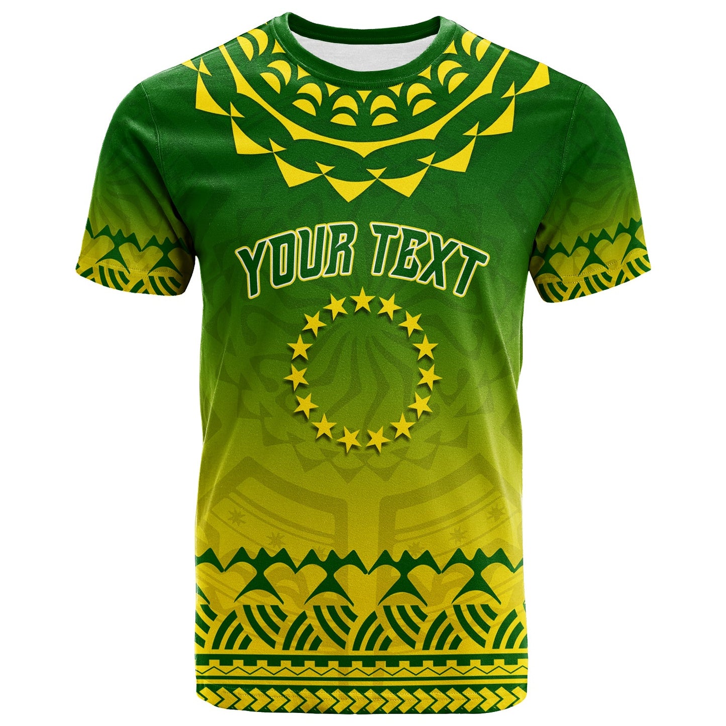 Custom Personalised Cook Islands Turtle With Tribal T - Shirt -
