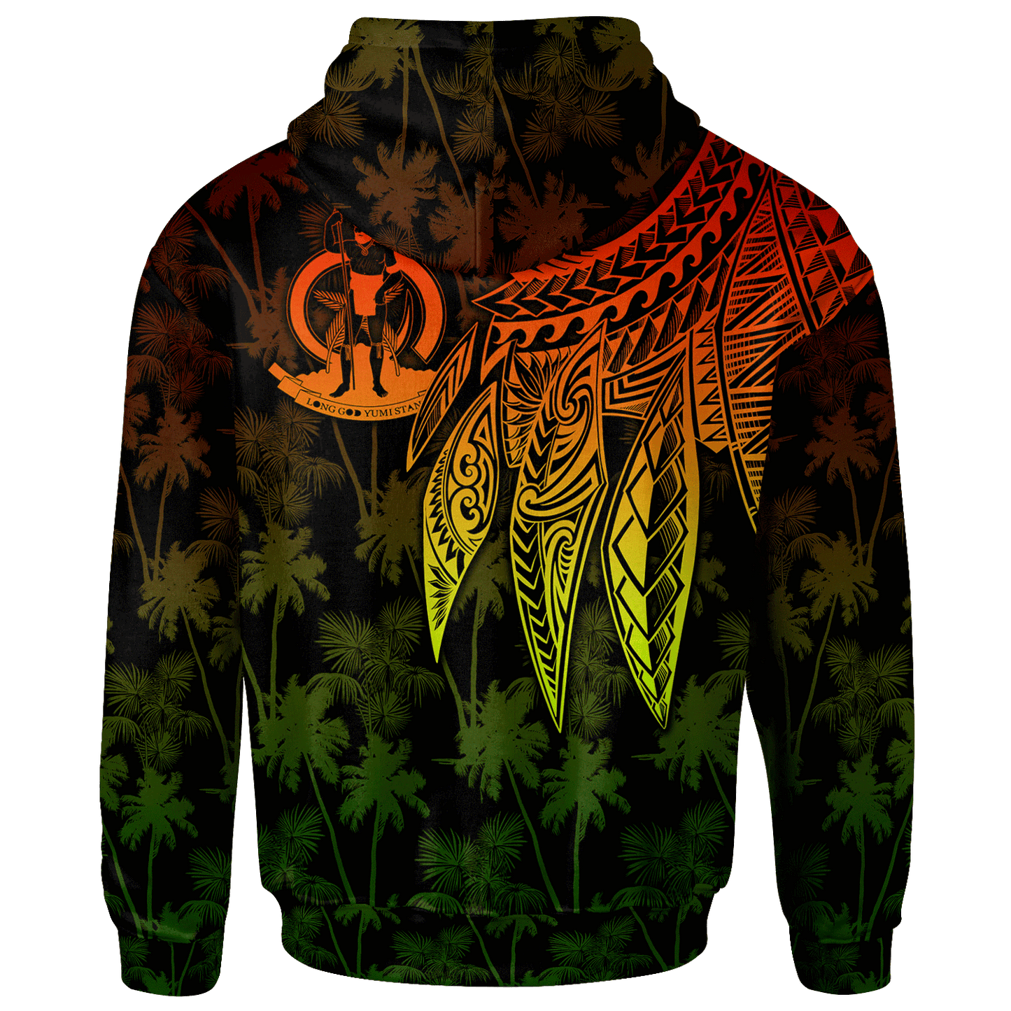 Vanuatu Hoodie Polynesian Wings (Reggae)