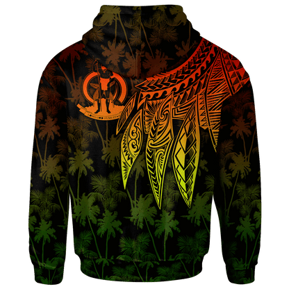 Vanuatu Hoodie Polynesian Wings (Reggae)