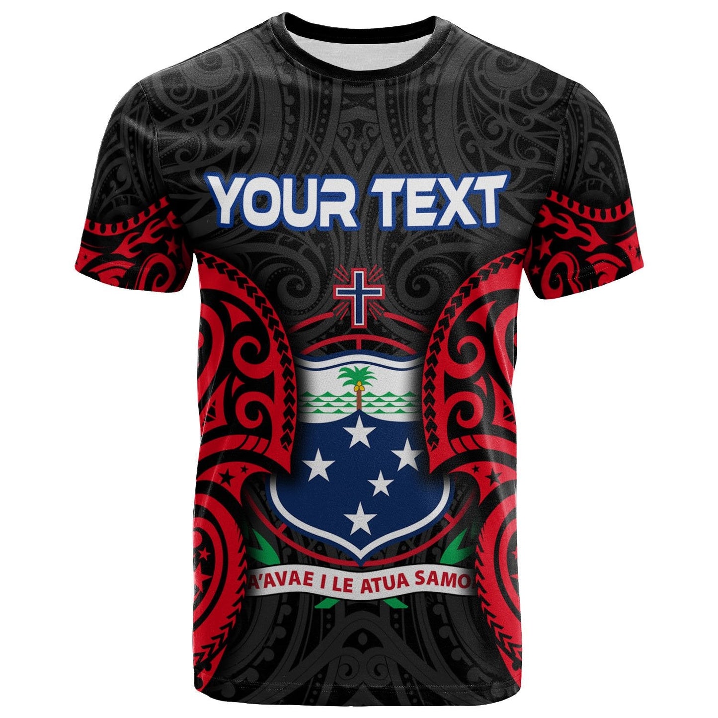 Samoa Polynesian Custom Personalised T - Shirt - Samoan Spirit