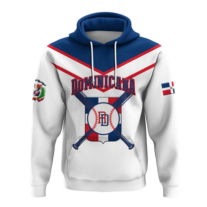 Custom Dominican Republic Hoodie Baseball Pride