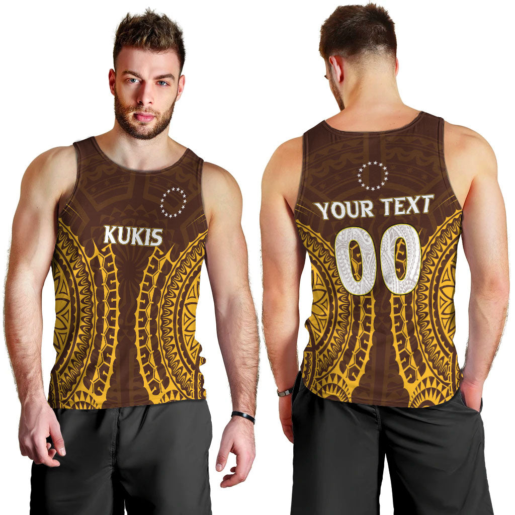 Custom Personalised Cook Islands Kukis Men Tank Top Tribal Pattern