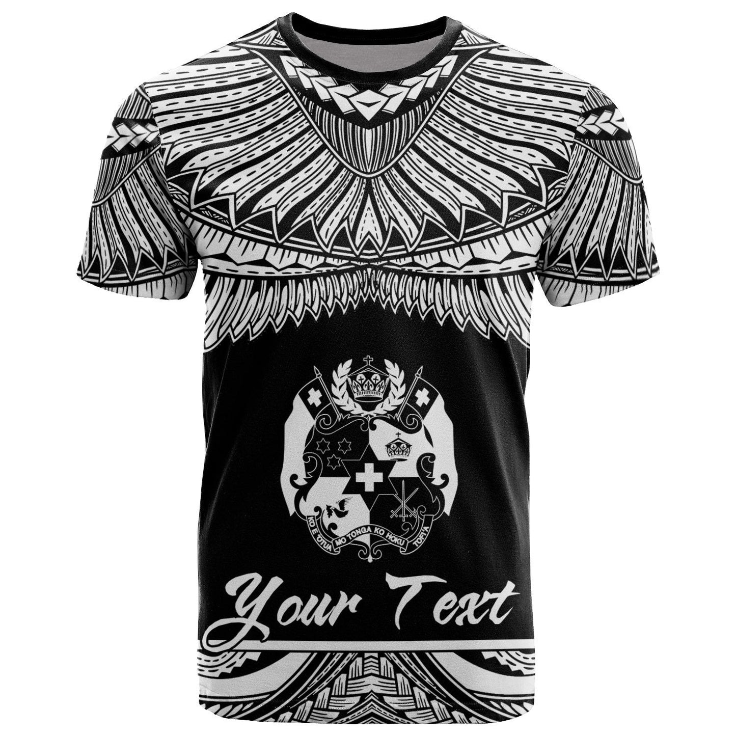 Tonga Polynesian Custom Personalised T - Shirt - Tonga Pride White Version