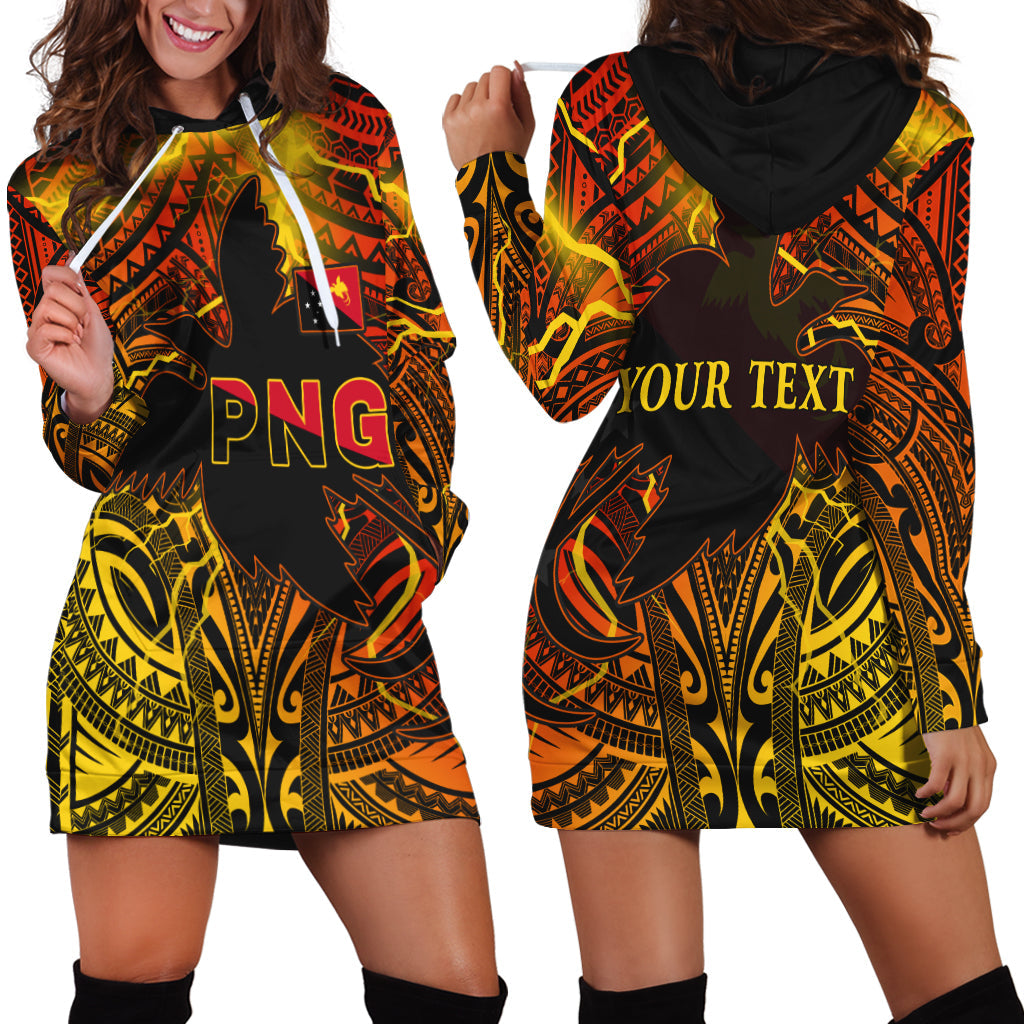 Custom Personalised Papua New Guinea Hoodie Dress Stalwart Polynesian Special