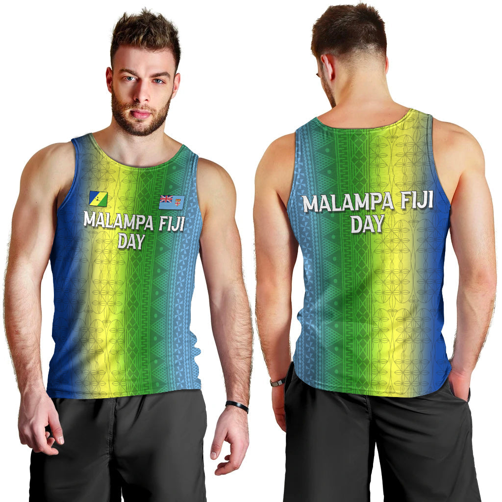 Vanuatu Malampa Fiji Day Men's Tank Top Flag Version
