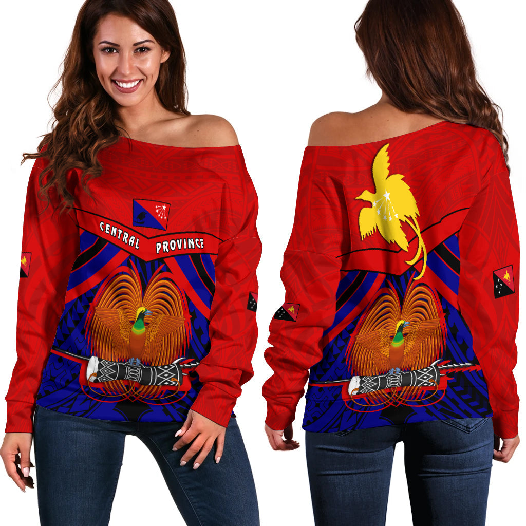 Central Province Off Shoulder Sweater Papua New Guinea
