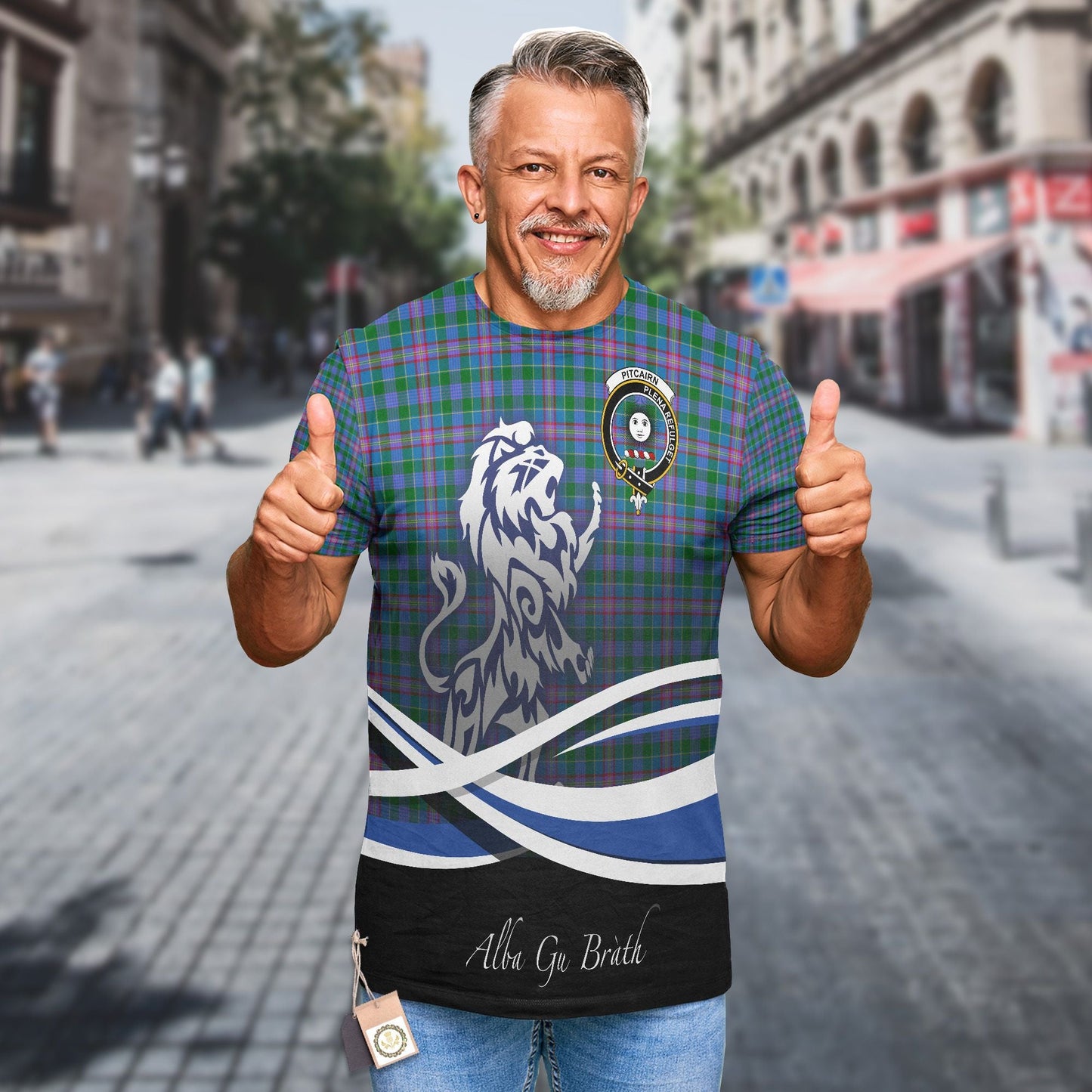 Printivon Pitcairn Clan Crest Alba Gu Brath T Shirt Scotland Gift