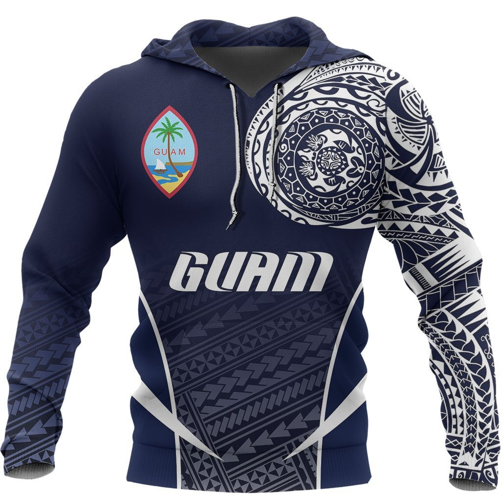 Guam Active Special Hoodie Guam Flag Polynesian Tattoo