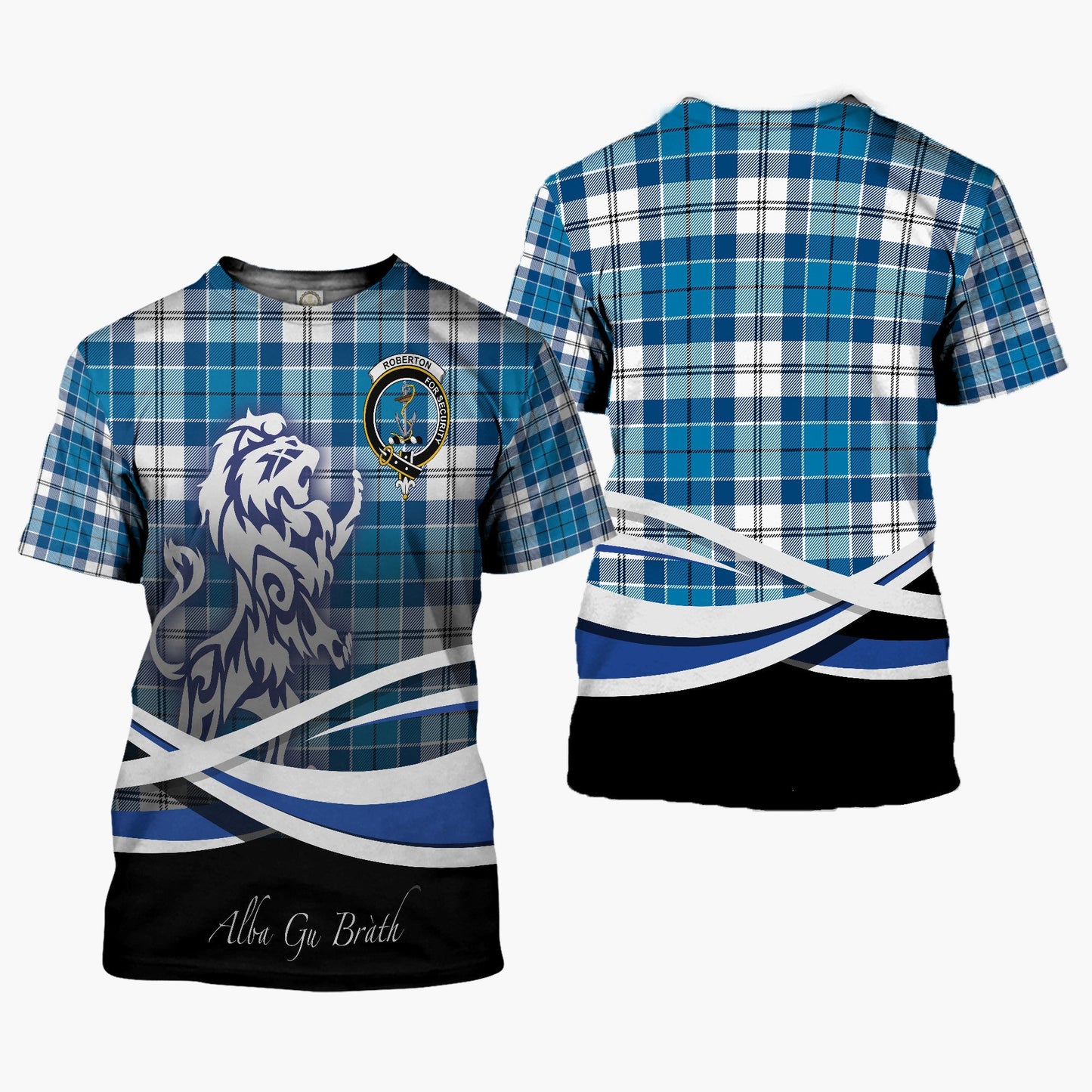 Printivon Roberton Clan Crest Alba Gu Brath T Shirt Scotland Gift