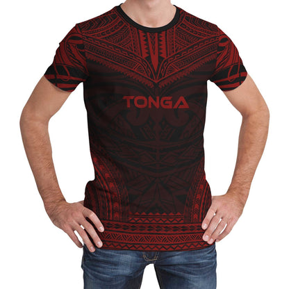 Tonga Unisex T - Shirt - Tonga Polynesian Chief Red Version