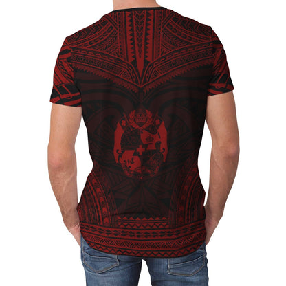 Tonga Unisex T - Shirt - Tonga Polynesian Chief Red Version