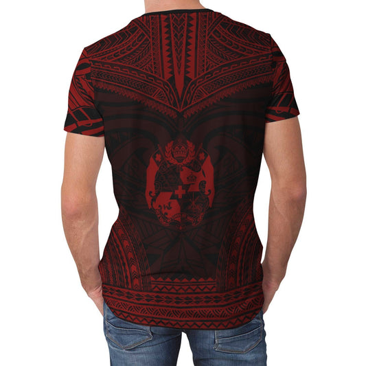 Tonga Unisex T - Shirt - Tonga Polynesian Chief Red Version