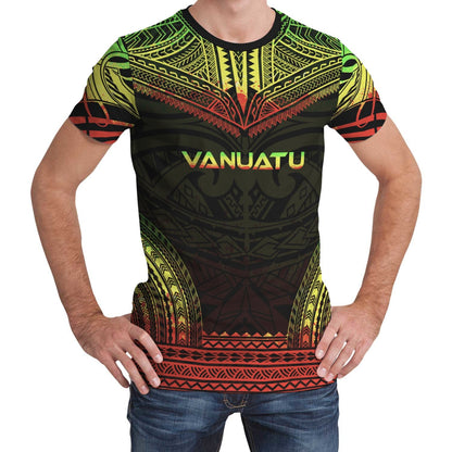 Vanuatu Unisex T-Shirt - Vanuatu Polynesian Chief Reggae Version