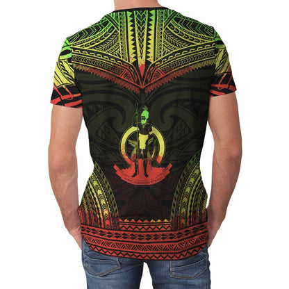 Vanuatu Unisex T-Shirt - Vanuatu Polynesian Chief Reggae Version