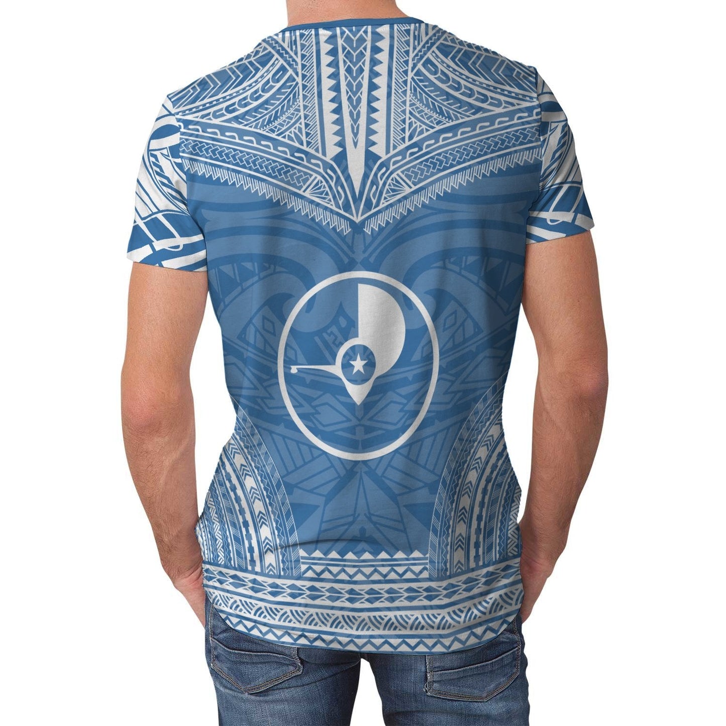 Yap Unisex T-Shirt - Yap Polynesian Chief Blue Version