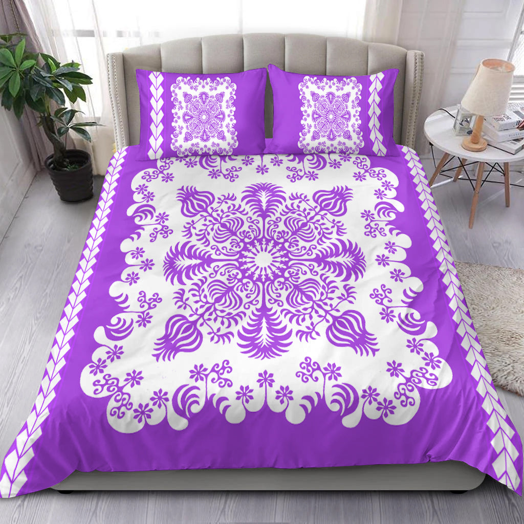 Hawaii Bedding Set Pattern Version Special Purple
