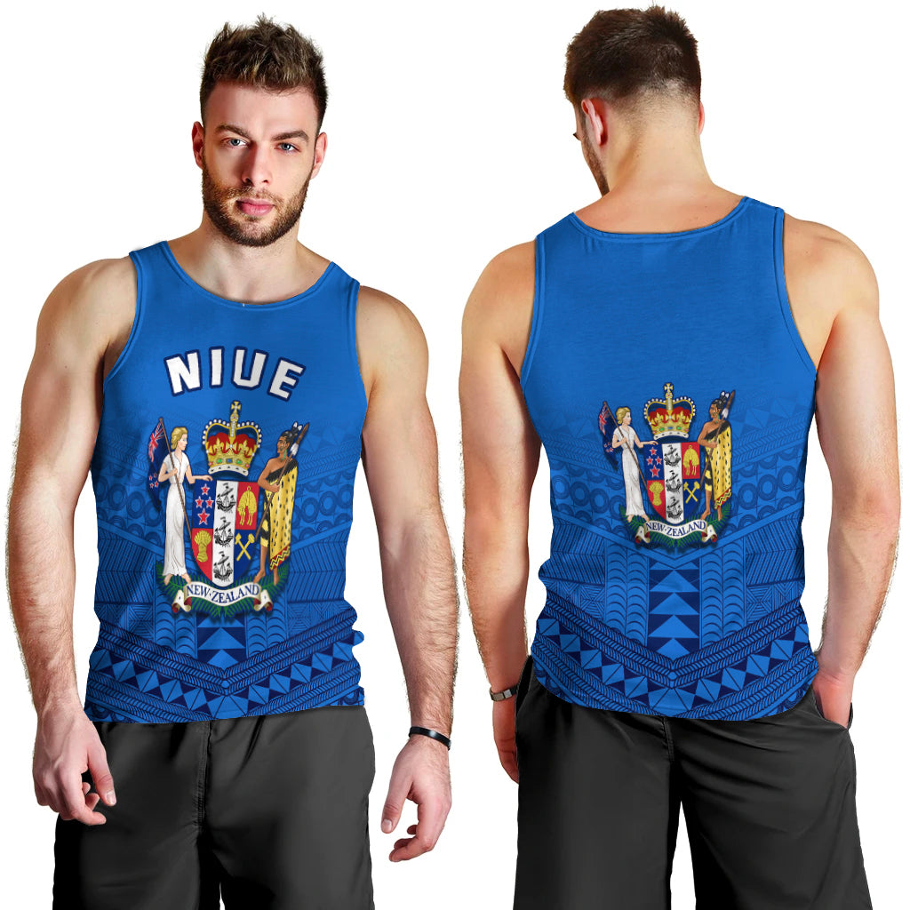Niue Men Tank Top Rock of Polynesia