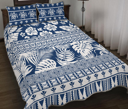 Hawaii Quilt Bed Set Pattern Version Unique Navy