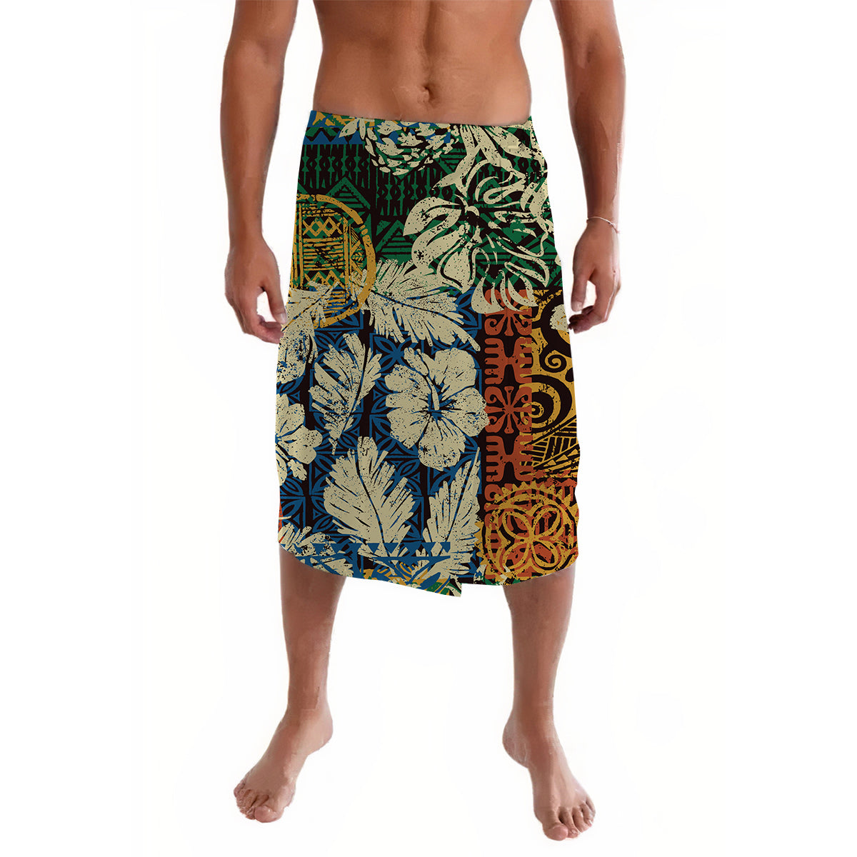 Hawaii Polynesian Lavalava Hawaiian Tribal Elements and Hibiscus