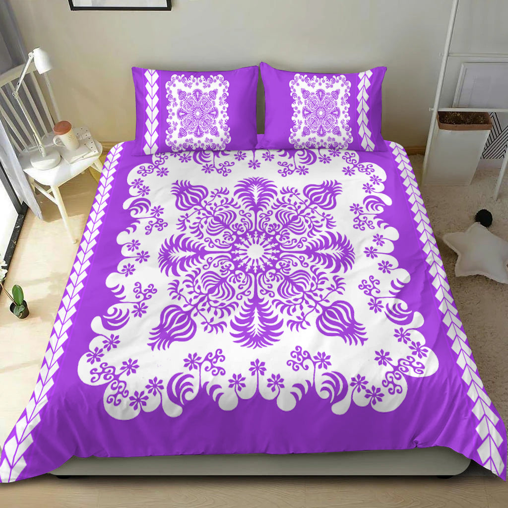 Hawaii Bedding Set Pattern Version Special Purple