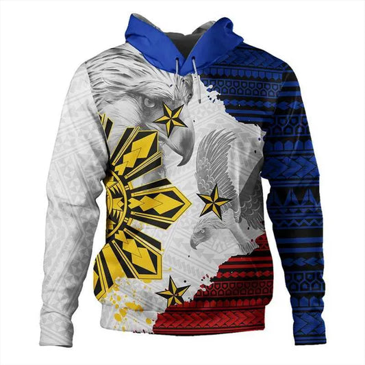The Philippines Hoodie Eagle Style Unisex Zip Hoodie