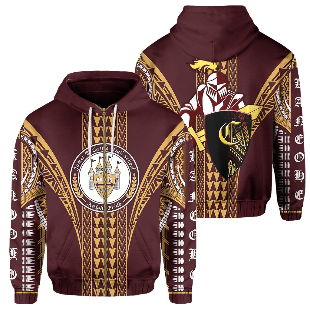 Hawaii Hoodie James B. Castle High Zip Hoodie AH