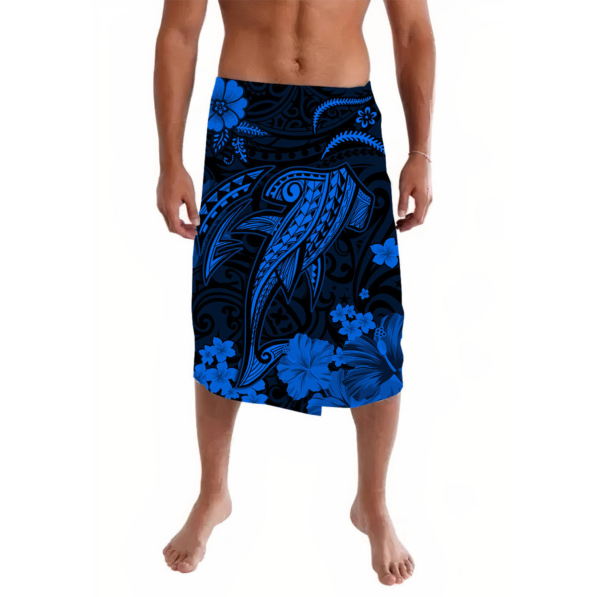Hawaii Lavalava Polynesia Blue Shark