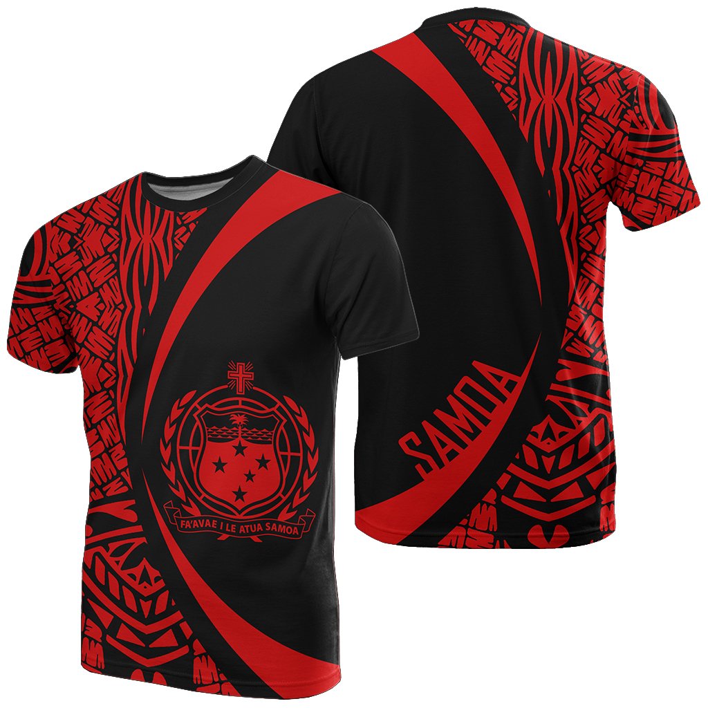 Samoa Red Polynesian T - Shirt - Circle Style