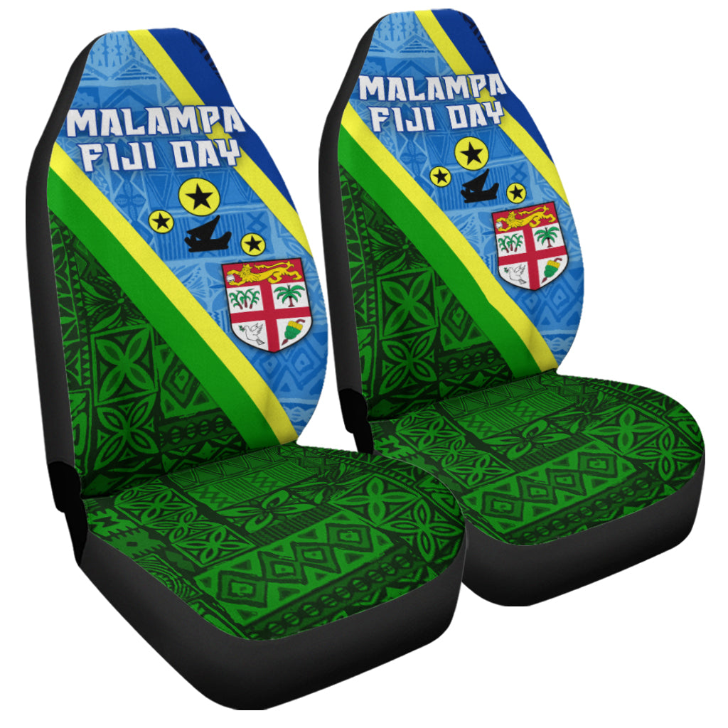 Vanuatu Malampa Fiji Day Car Seat Covers Combine Flag Design