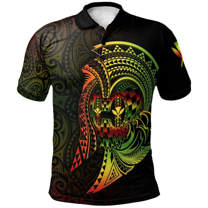 Hawaii Polo Shirt - Reggae Kanaka Warrior