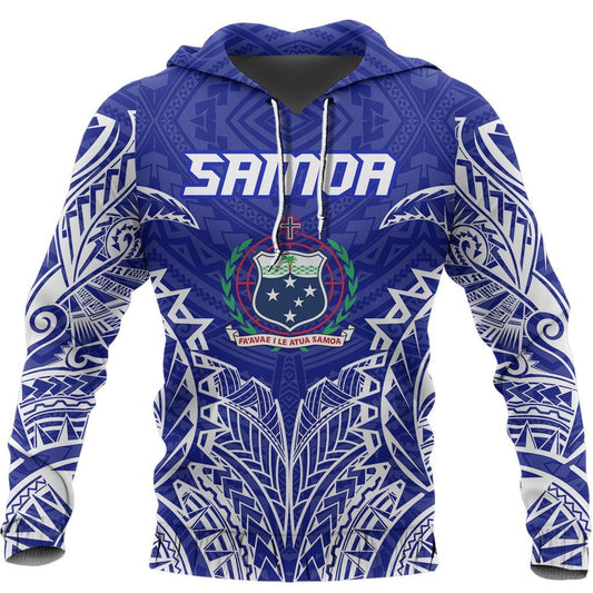 Samoa Premium Hoodie Samoa Coat Of Arms Polynesian Tattoo A7