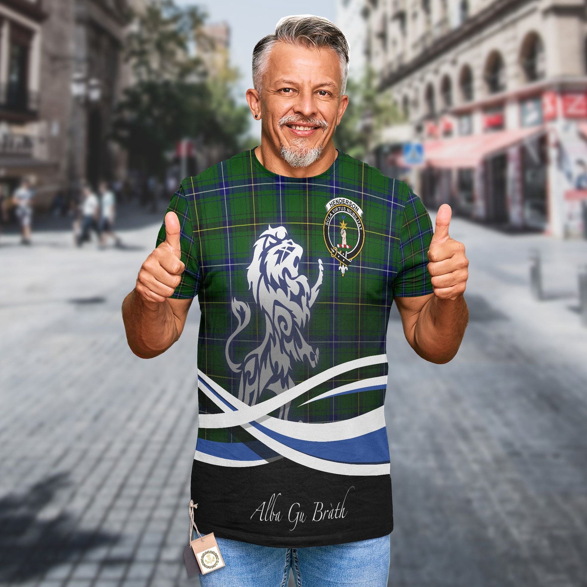 Printivon Henderson Clan Crest Alba Gu Brath T Shirt Scotland Gift