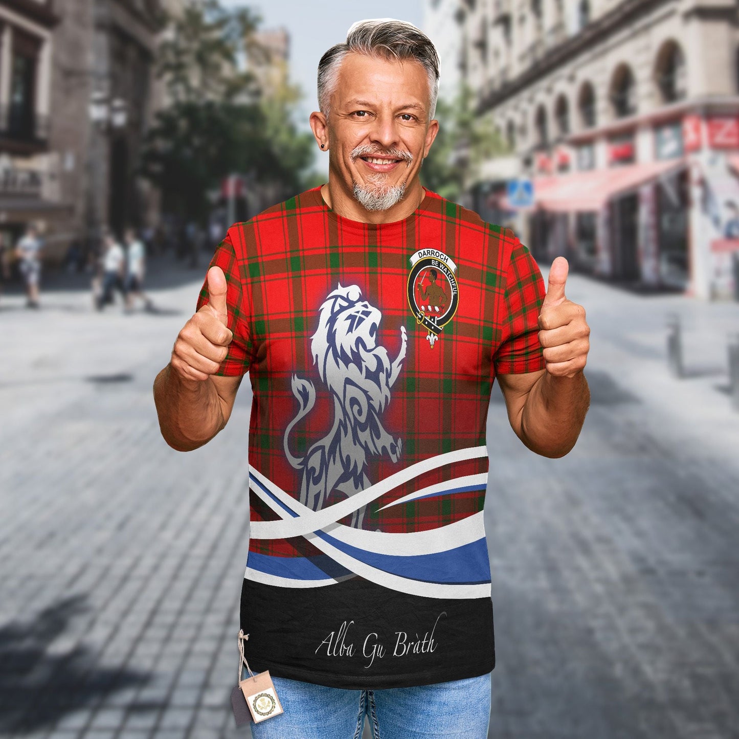 Printivon Darroch (Gourock) Clan Crest Alba Gu Brath T Shirt Scotland Gift