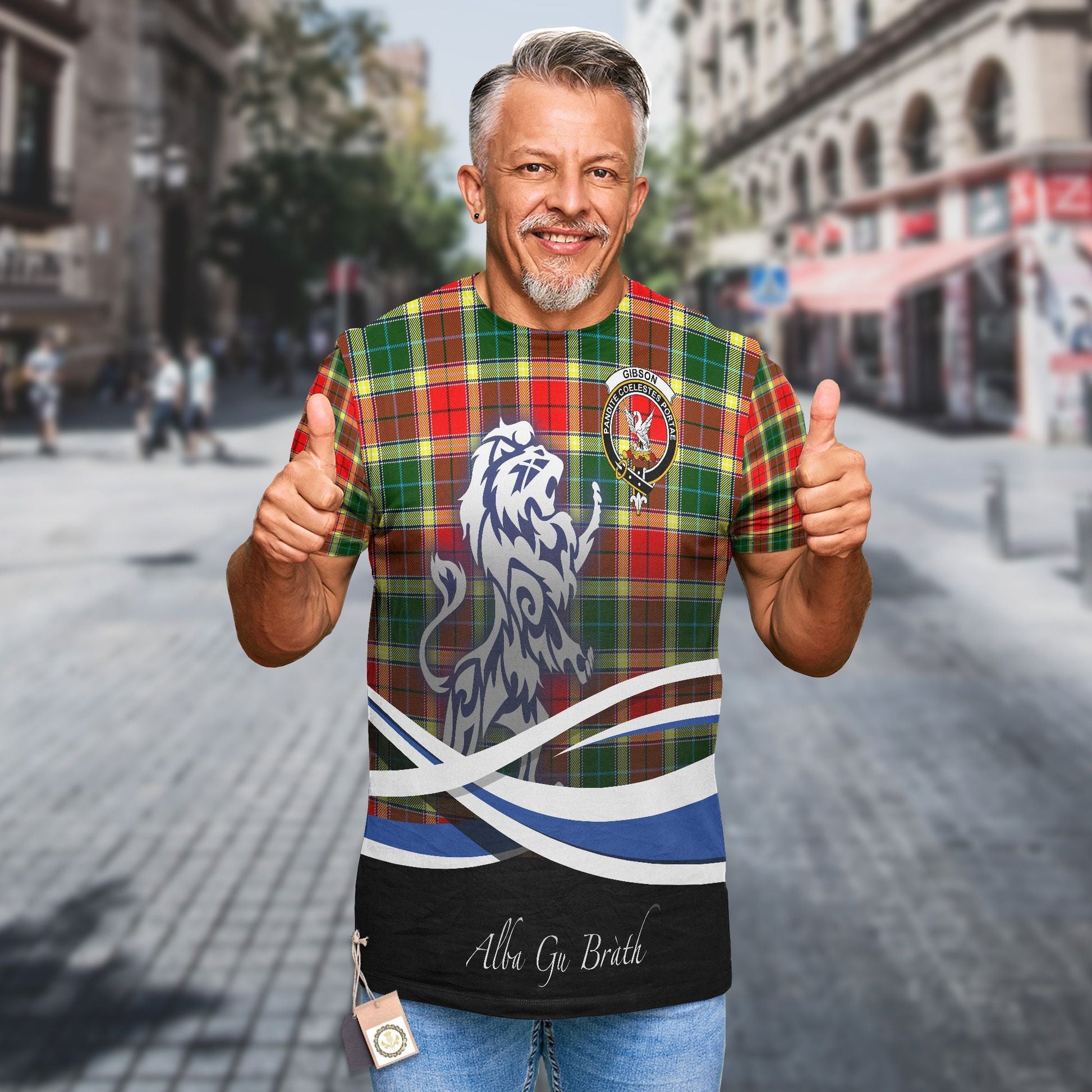 Printivon Gibson Clan Crest Alba Gu Brath T Shirt Scotland Gift