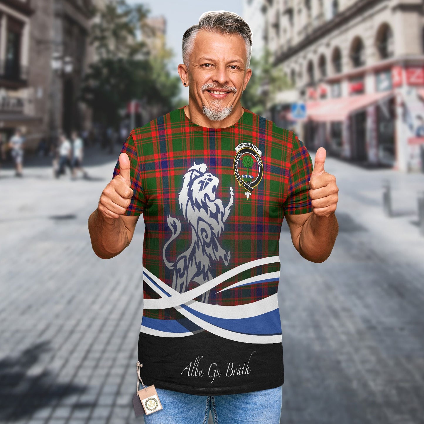 Printivon Kinninmont Clan Crest Alba Gu Brath T Shirt Scotland Gift