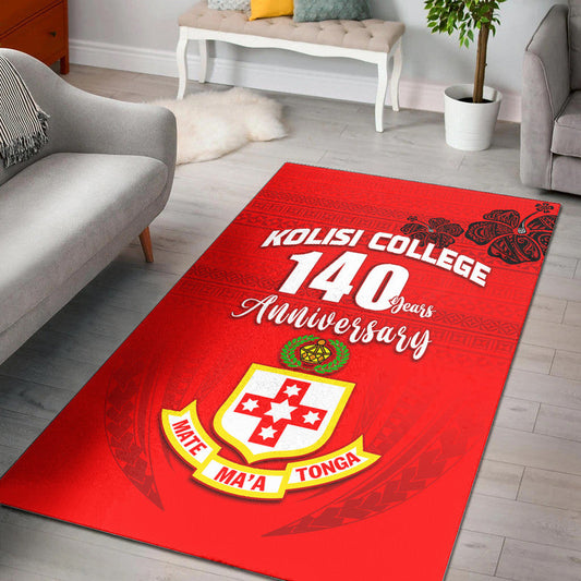 Kolisi Tonga College Atele Area Rug 140 Years Anniversary Tongan Ngatu Ver.02