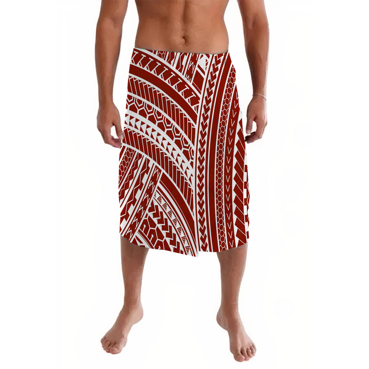 Polynesian Lavalava Simple Ver.01 Red
