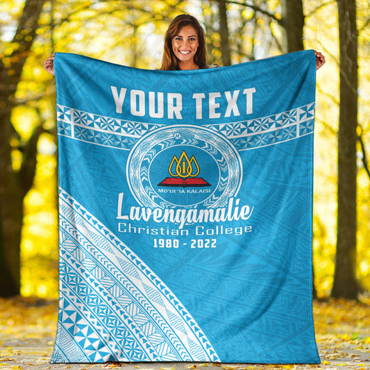 Custom Personalised Lavengamalie College Tonga Premium Blanket Happy 42nd Anniversary