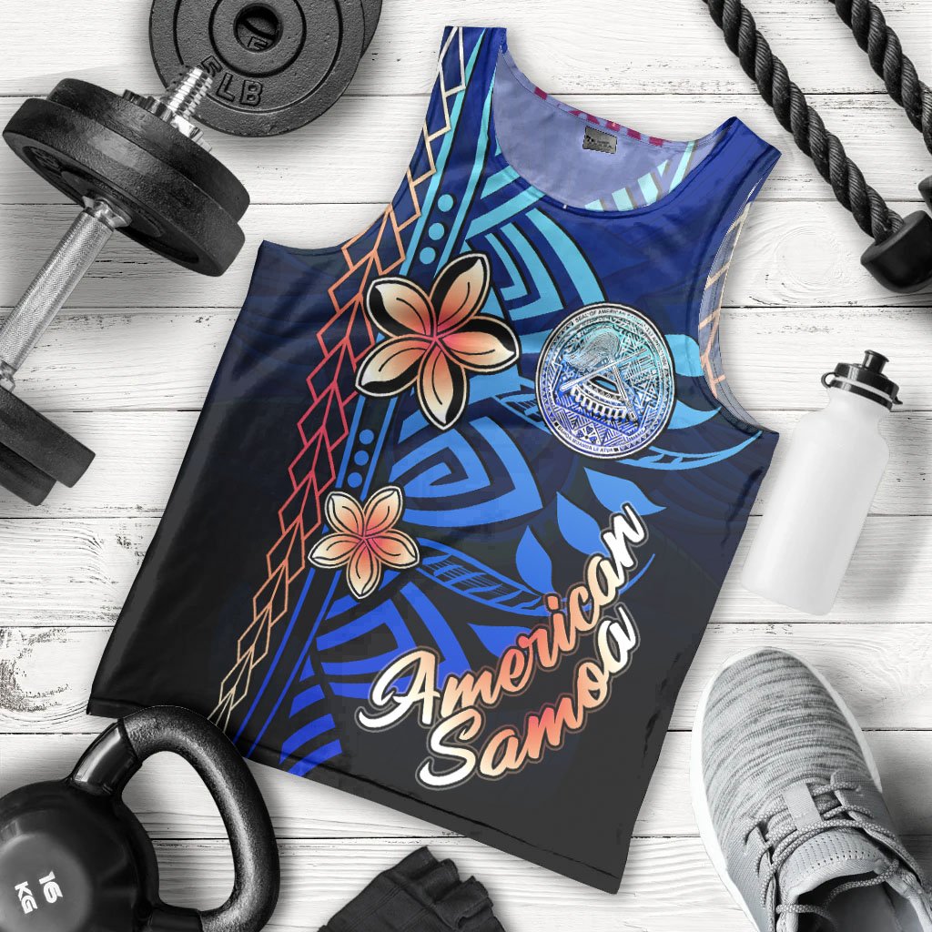 American Samoa Men's Tank Top Vintage Tribal Mountain