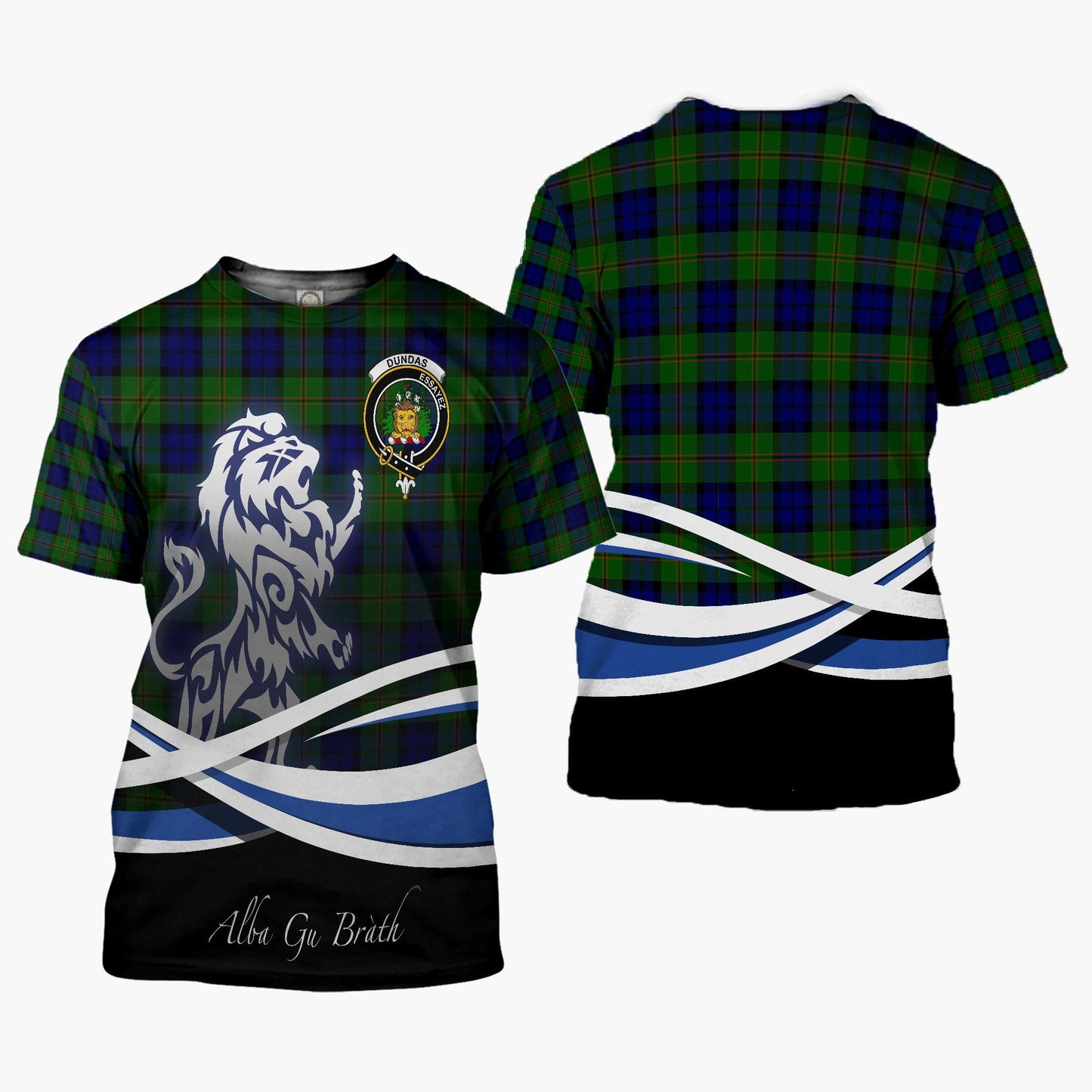 Printivon Dundas Clan Crest Alba Gu Brath T Shirt Scotland Gift