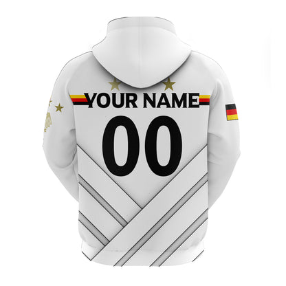 Custom Germany Euro Zip Up Hoodie Die Mannschaft