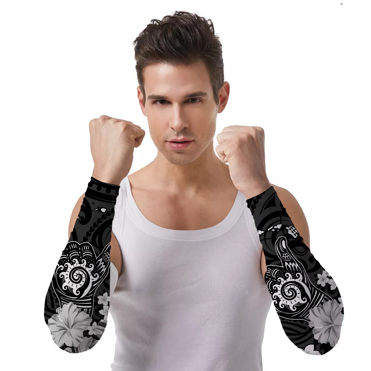 Arm Sleeves (Set of Two) Polynesia Cool Shaka Sign Ver.01