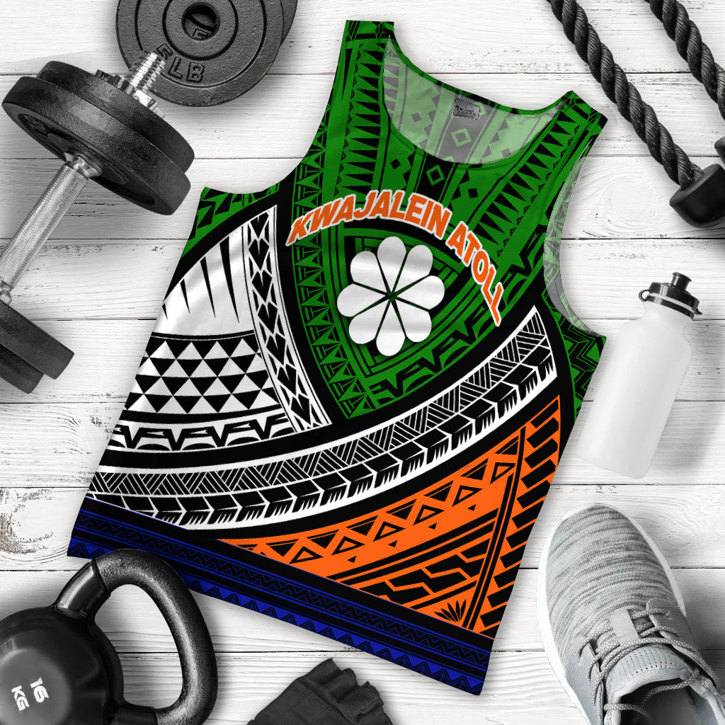 Kwajalein Atoll Tribal Pattern Men Tank Top