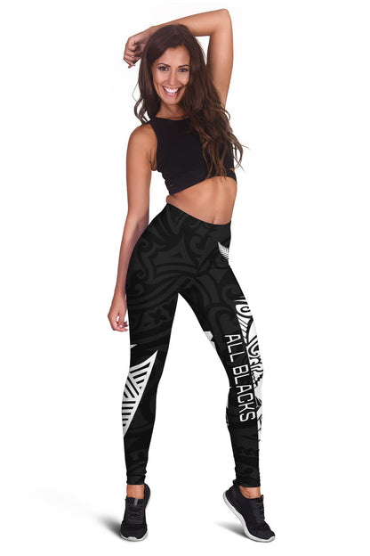 New Zealand Rugby Women Leggings Haka All Black mix Ta Moko