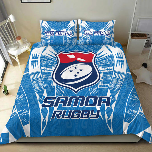 Samoa Rugby Toa Samoa Blue Style Bedding Set