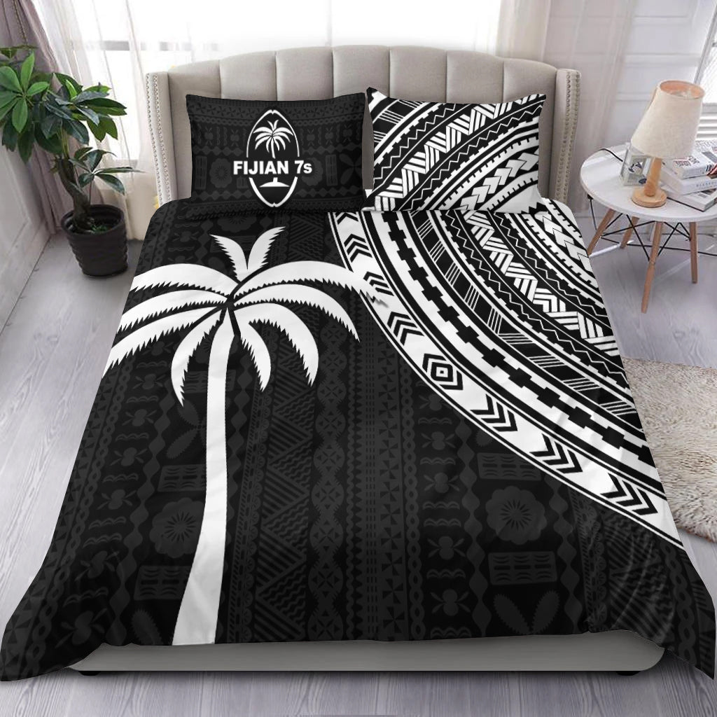 Fiji Rugby Sevens Bedding Set Fijian 7s Tapa Polynesian