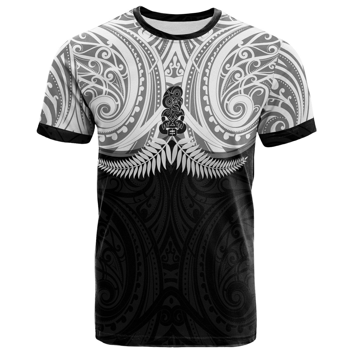 New Zealand T Shirt - Maori Silver Fern -