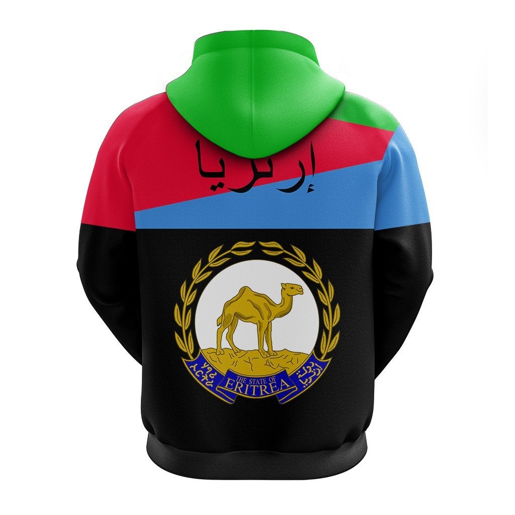 Eritrea Zip Up Hoodie Flag Style